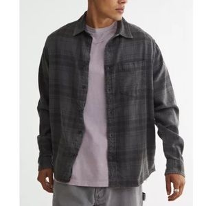 Urban Outfitters BDG vintage core flannel shirt black XL